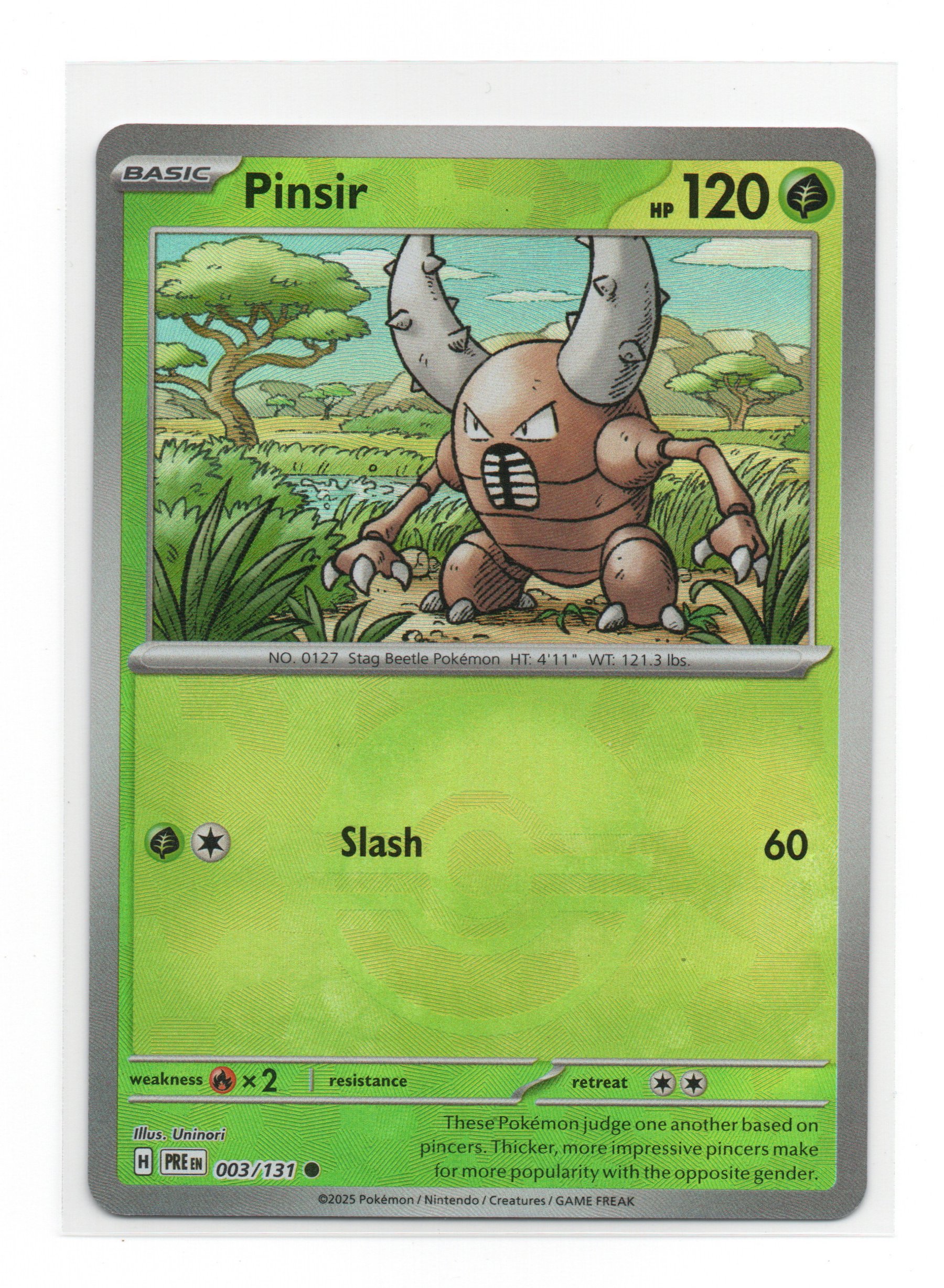 PINSIR - 003/131 NM (HOLO POKEBALL PATERN)