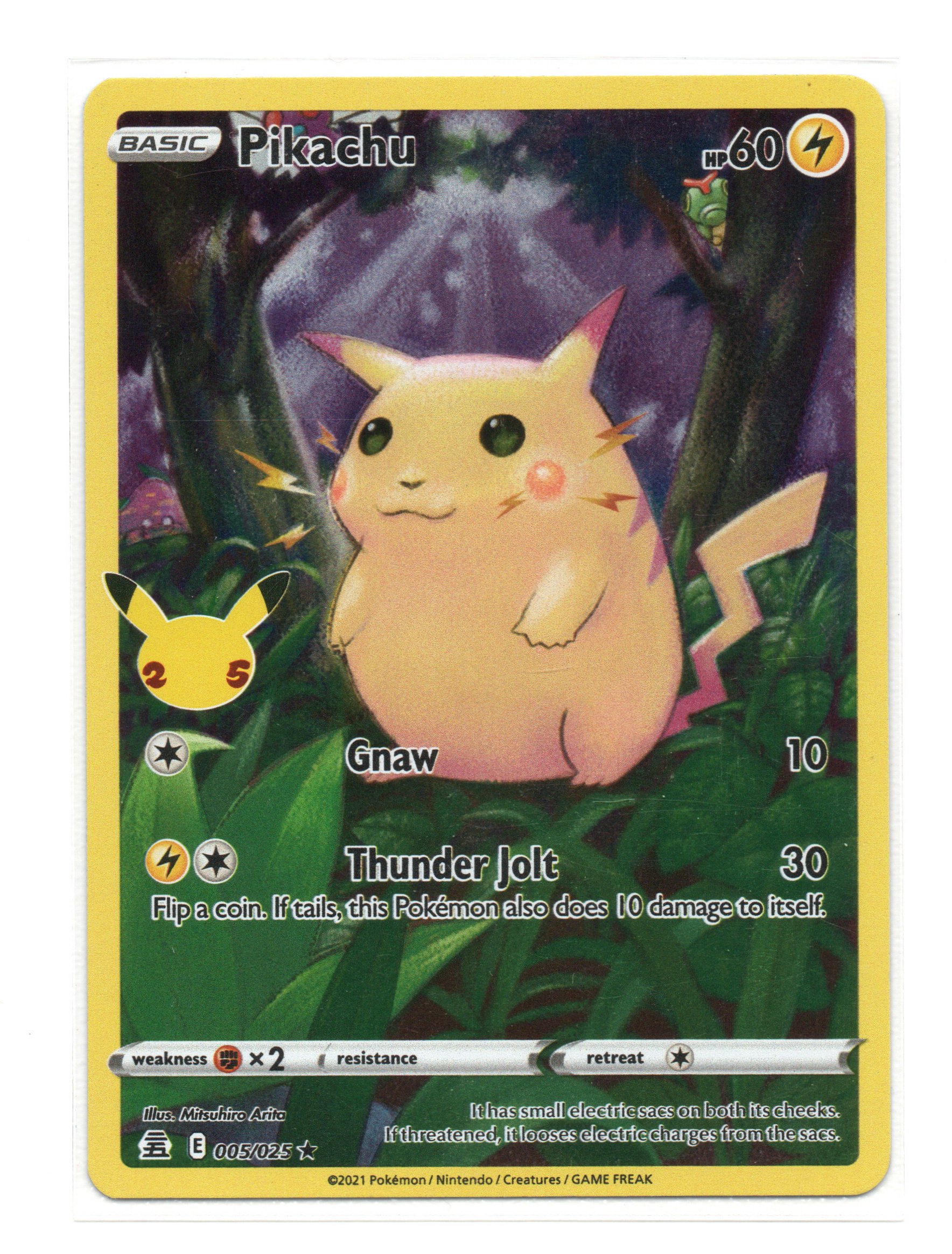 PIKACHU - 005/025 LP 25th Anniversary